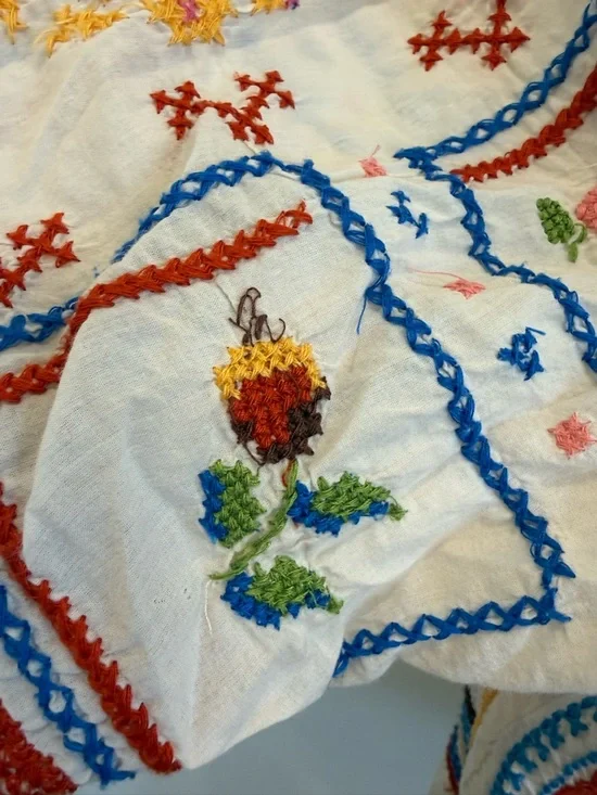 Farm Rio Embroidered Pineapple & Floral Short-Sleeve Shirt XL Tropical Vacation - Picture 10 of 14